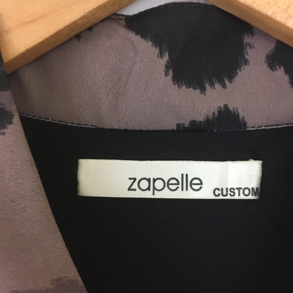 eShakti Zapelle Animal Print Crepe Maxi Dress - Picture 6 of 8